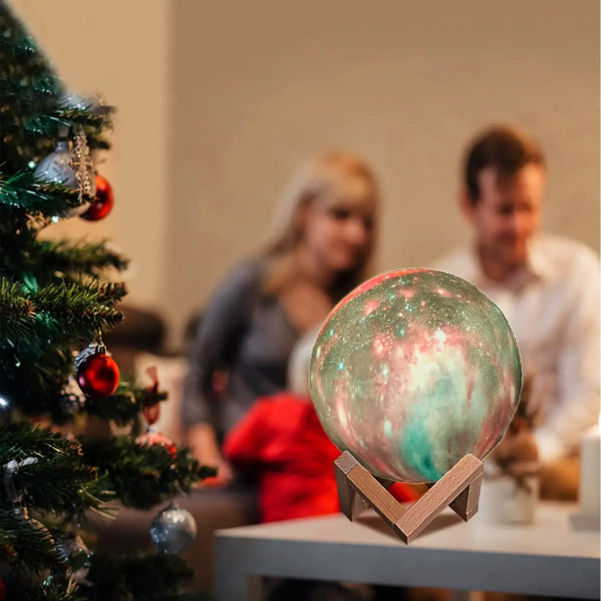 Innovative Magic Star Moon Lamp Home Decor Sky Space Night Lamp 8cm Interior Decoration Baby Kids Room Decor Galaxy Light