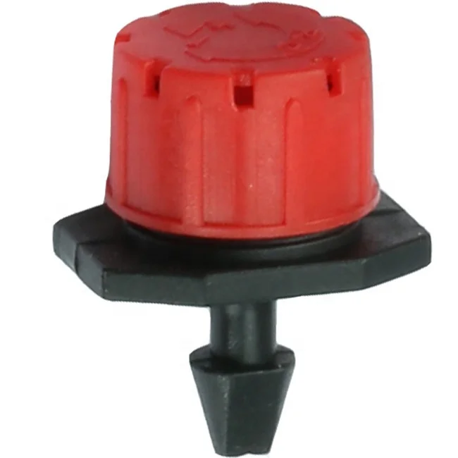 Red 8 Hole Flow Adjustable Dripper Garden Micro Irrigation Emitter Sprinkler Plastic Micro Dripper For Agriculture Irrigation