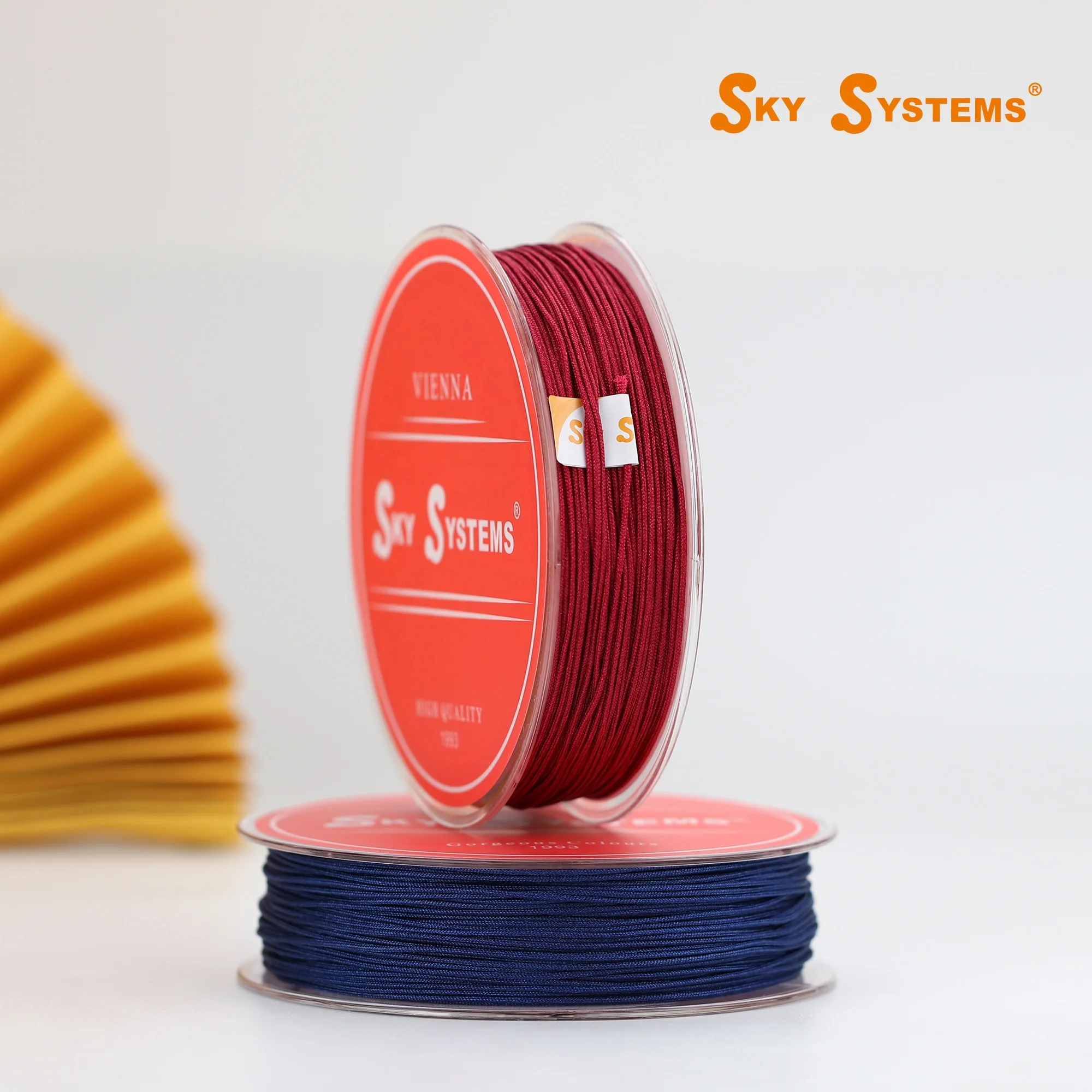 SKY CNCN 0.5~1.5mm 01#~50# Colors Jewelry Cord Nylon Cord Jewelry Accessories Bracelet and Necklace material 107 Colors