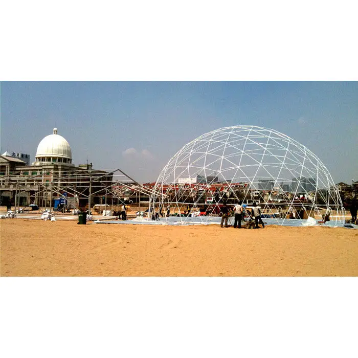 Waterproof Winter Camping Equipment Outdoor Geodesic Dome Glamping Trade Show Tent