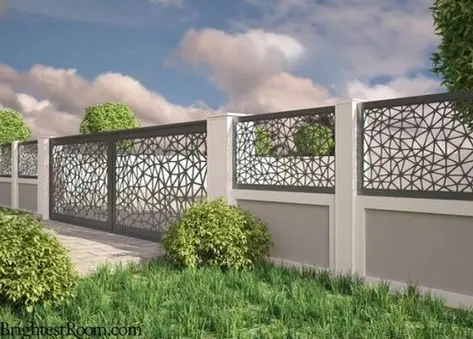 decorative laser cut wall fence screen panels