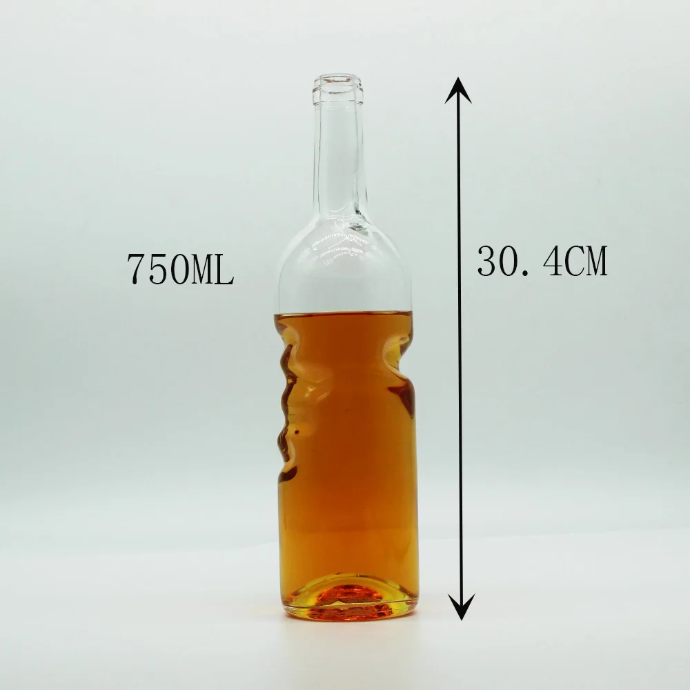 Оптовая продажа заводская цена знаменитая форма стеклянная бутылка ликера Роскошная водки виски Винный Спирт пробка с логотипом