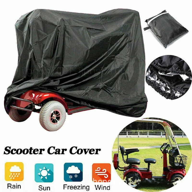 4 Sizes In Stock Waterproof Mobility Nylon Scooter Car Cover, 3 Colors Electric Wheelchair Transport Storage Cover/