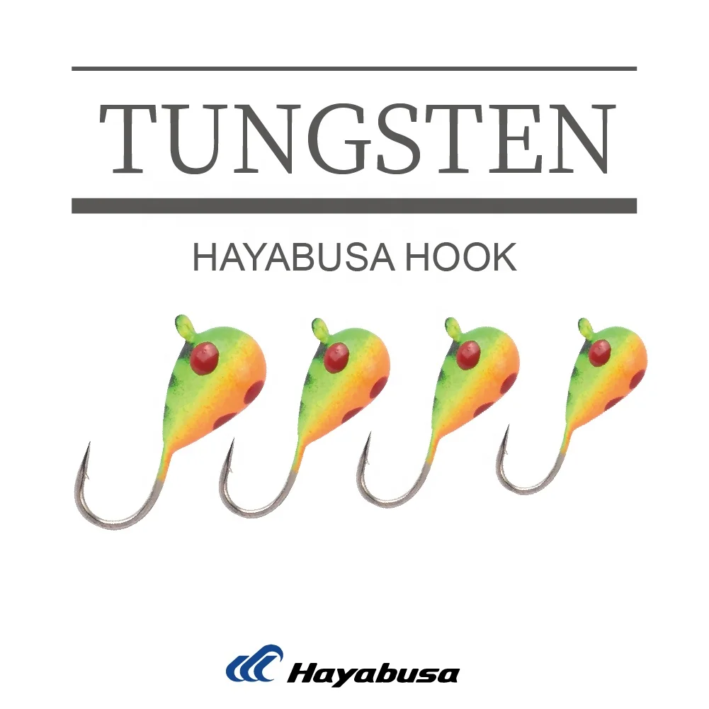 Factory Wholesale Tungsten Ice Fishing Jigs 97% Purity Tungsten Alloy Tear Drop Ice Jig