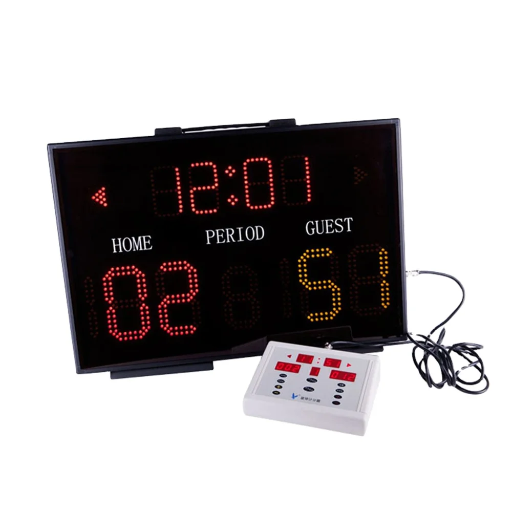4 hours Battery Using Timer portable basketball scoreboard oem