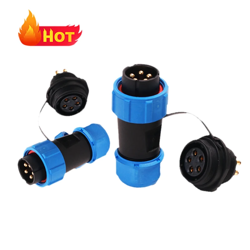 Rigoal Customized Industrial  Threaded plastic SP13 SP17 SP21 SP29 cable connector