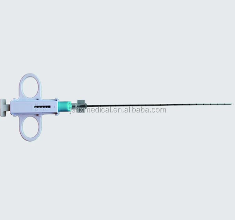 semi-automatic biopsy stylet with sheath