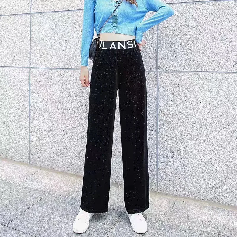 
Korea new fashion loose design trousers popular wholesale lady winter pants OC203 