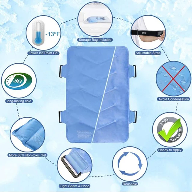 Multifunctional reusable heat hot cold gel cooling ice cold packs for injuries