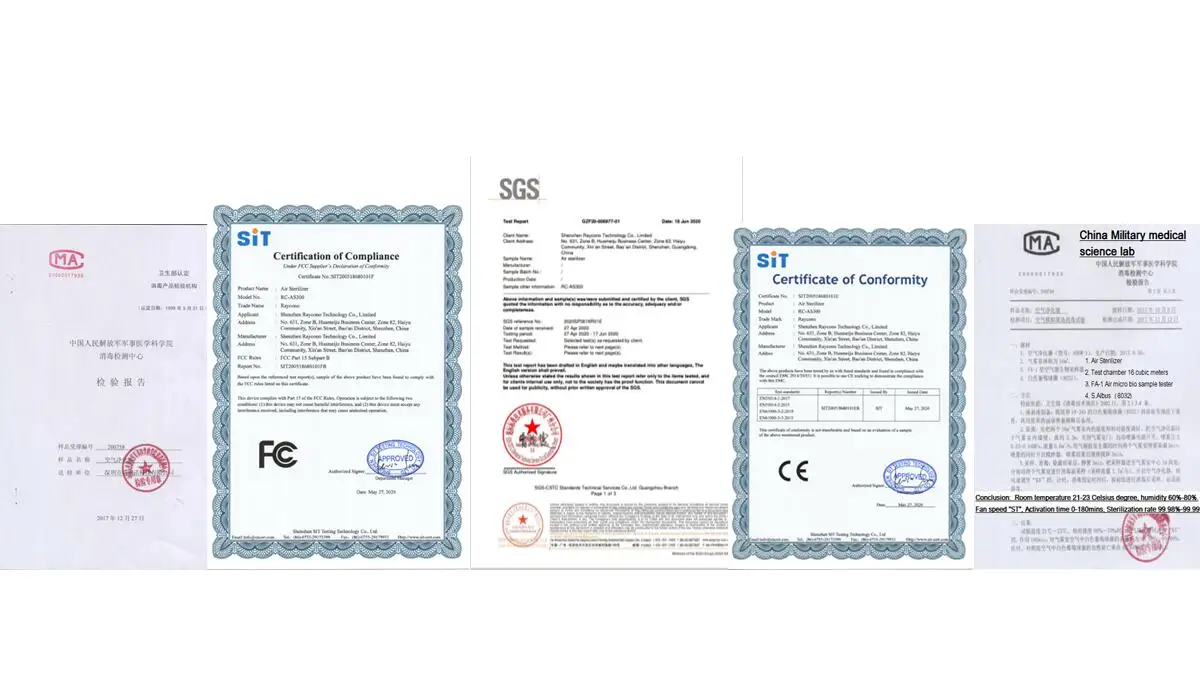 Очиститель воздуха Raycono Hepa, дезодорант, гидроксил-генератор, очиститель воздуха H13 Pm10