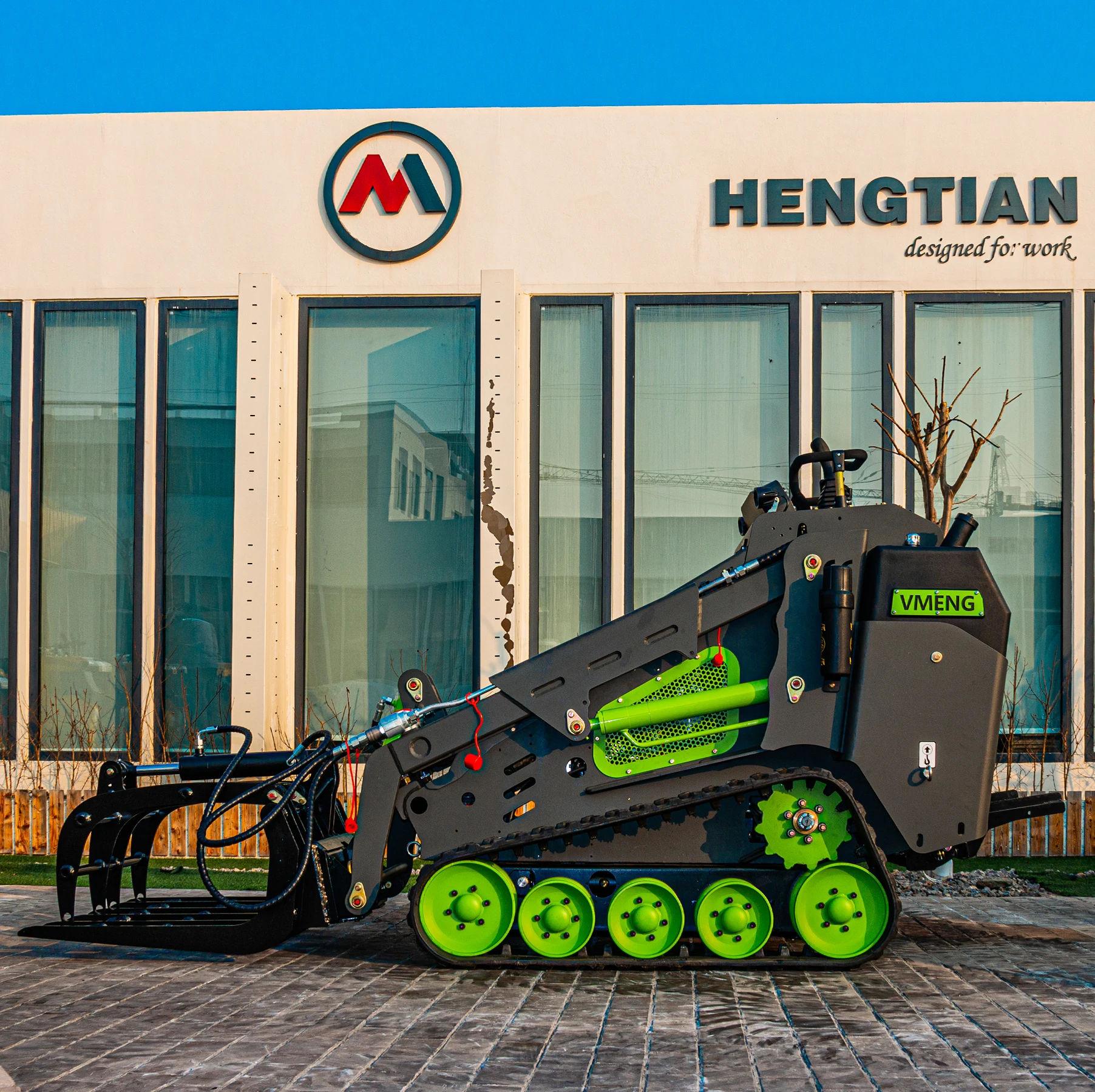 TY-327T 35hp Crawler Diesel Mini Skid Steer Loader with 4 in 1 bucket Hydraulic joystick control diesel engine power model