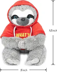 factory Free Sample wholesale New Design soft lovely bedtime toys sloth stuffed animal plush toys