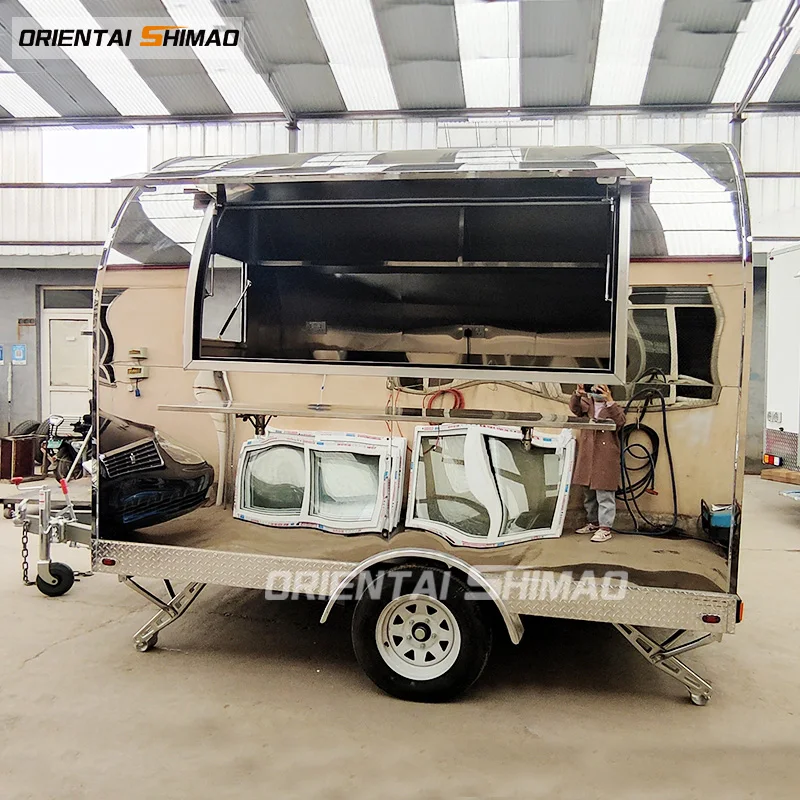 Customized Cheap Small Moving Hand Push Food Cart