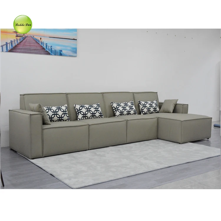 Modern Living Room Furniture Contemporary L Shape Waterproof fabric Sectional Sofa