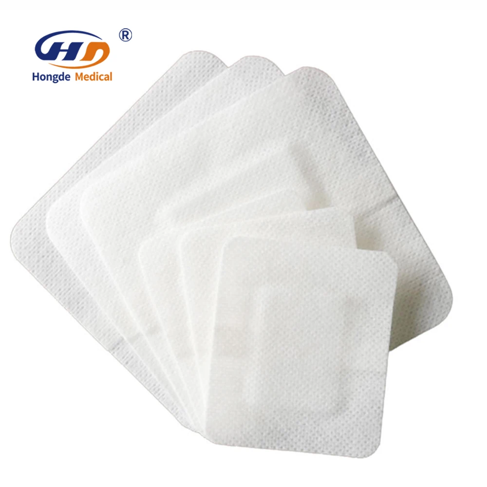 Film Application Adhesive Sterile With Bacterial Barrier Absorbent Non Woven Wound Dressing Pad