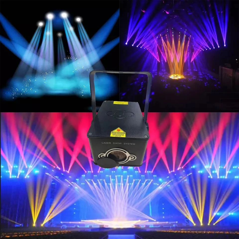 2024 Full color stage laser lights RGBW Effect Dj Led Beam Moving Head Light Disco Lighting Stage Laser Black Luminous