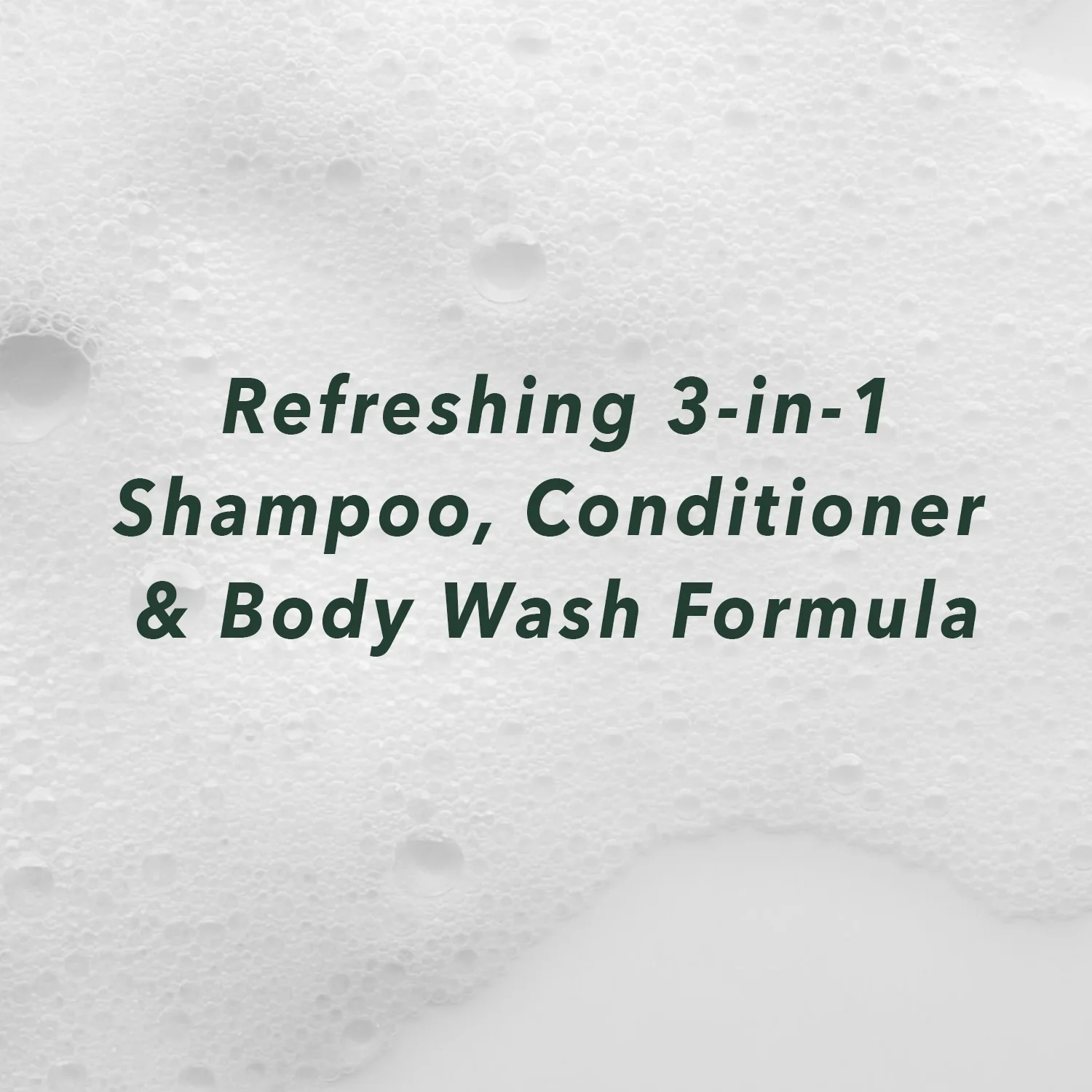 3 in 1 Shampoo 500ml / 16.9 oz - Eucalyptus & Mint Scent - Brown Bottle with Black Pump, Dark Green Label - For Men