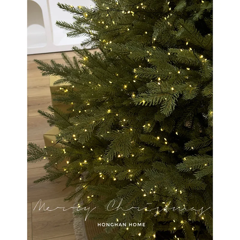 Programmable Light PVC PE  Mixed Prelit Artificial Led Christmas Tree On Sale