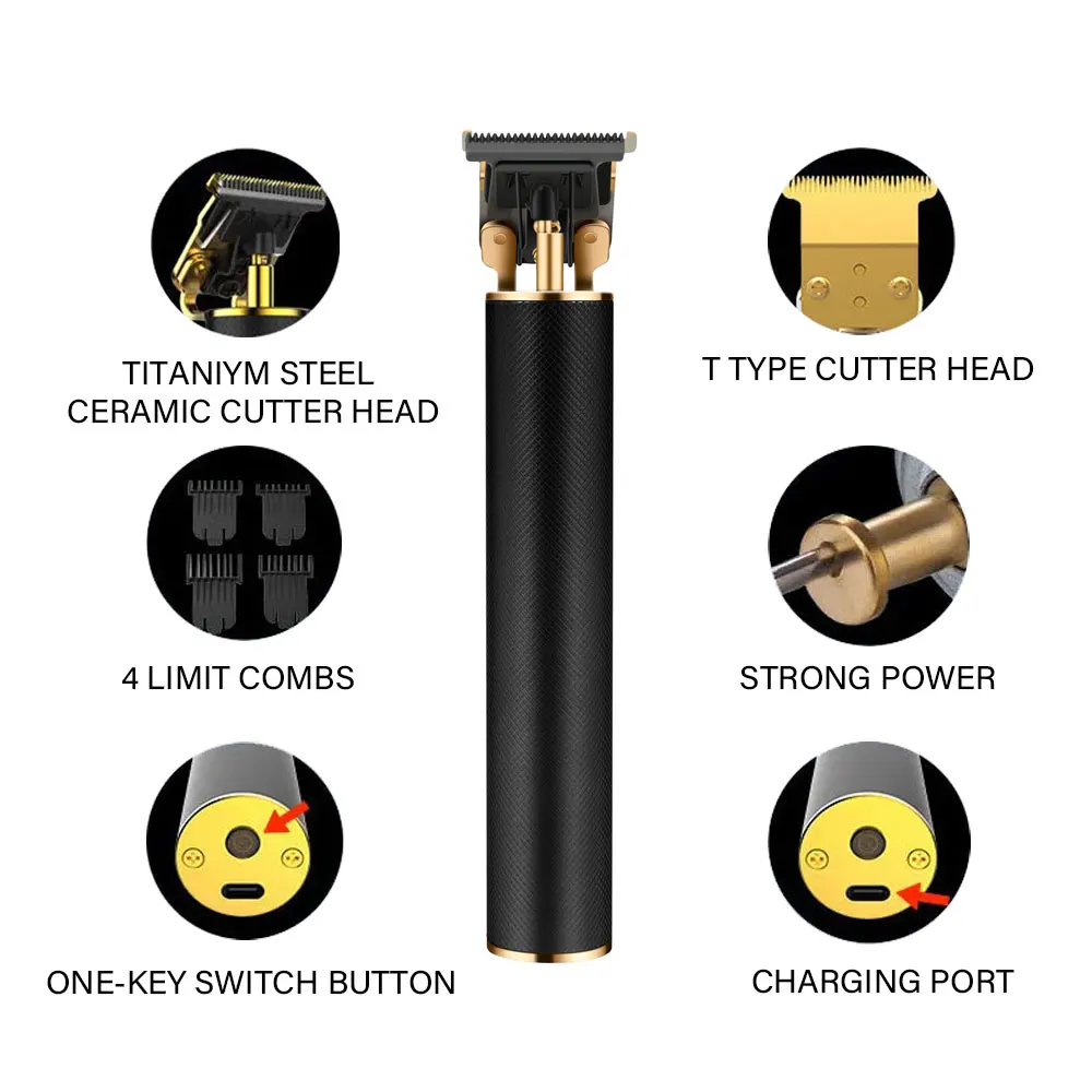 Electric man groomer kit Professional Trimmer tool USB Hair Cutting Machine Men Haircut Beard Hair Trimmer