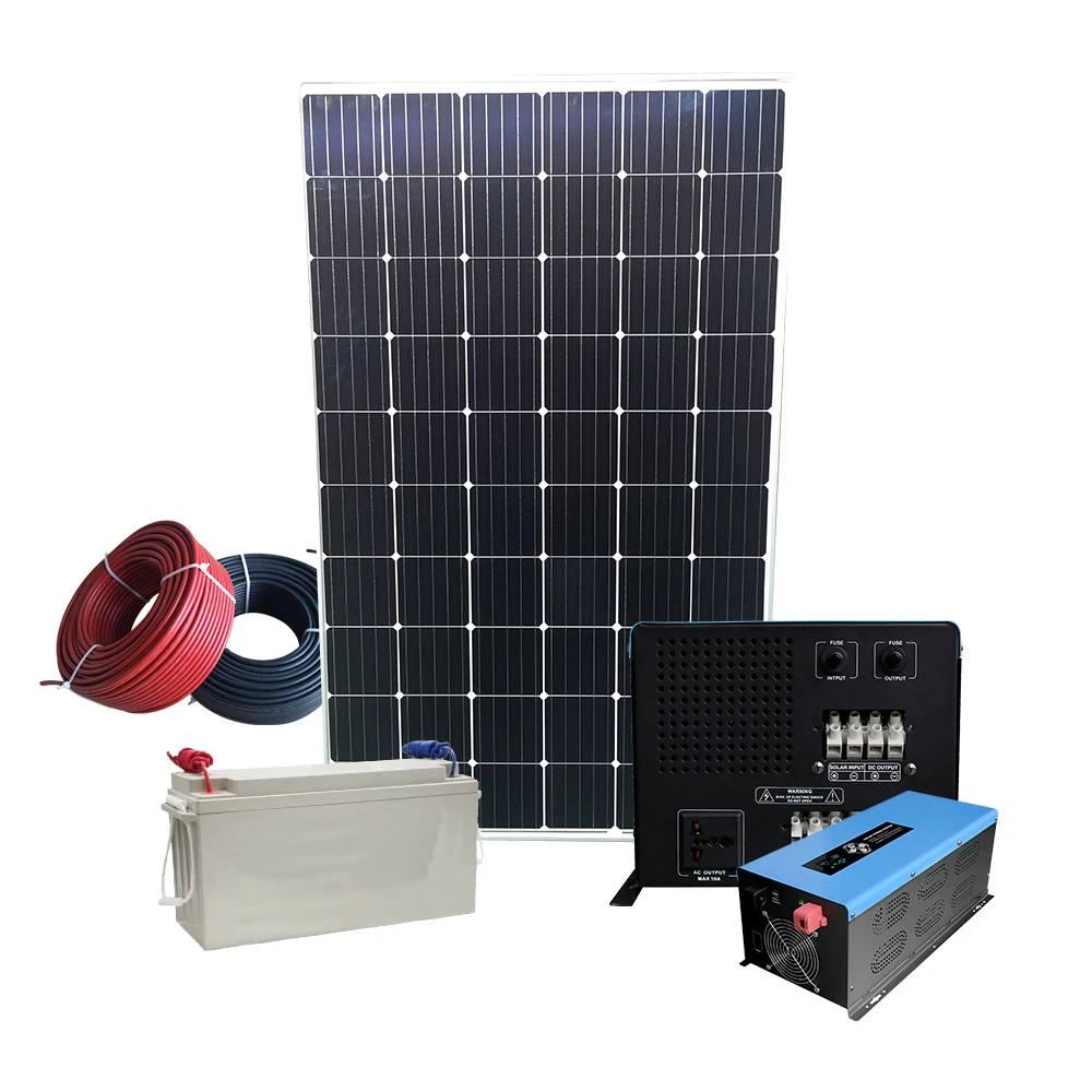 1000w portable off grid battery power station photovoltaic systems solar panels generator home