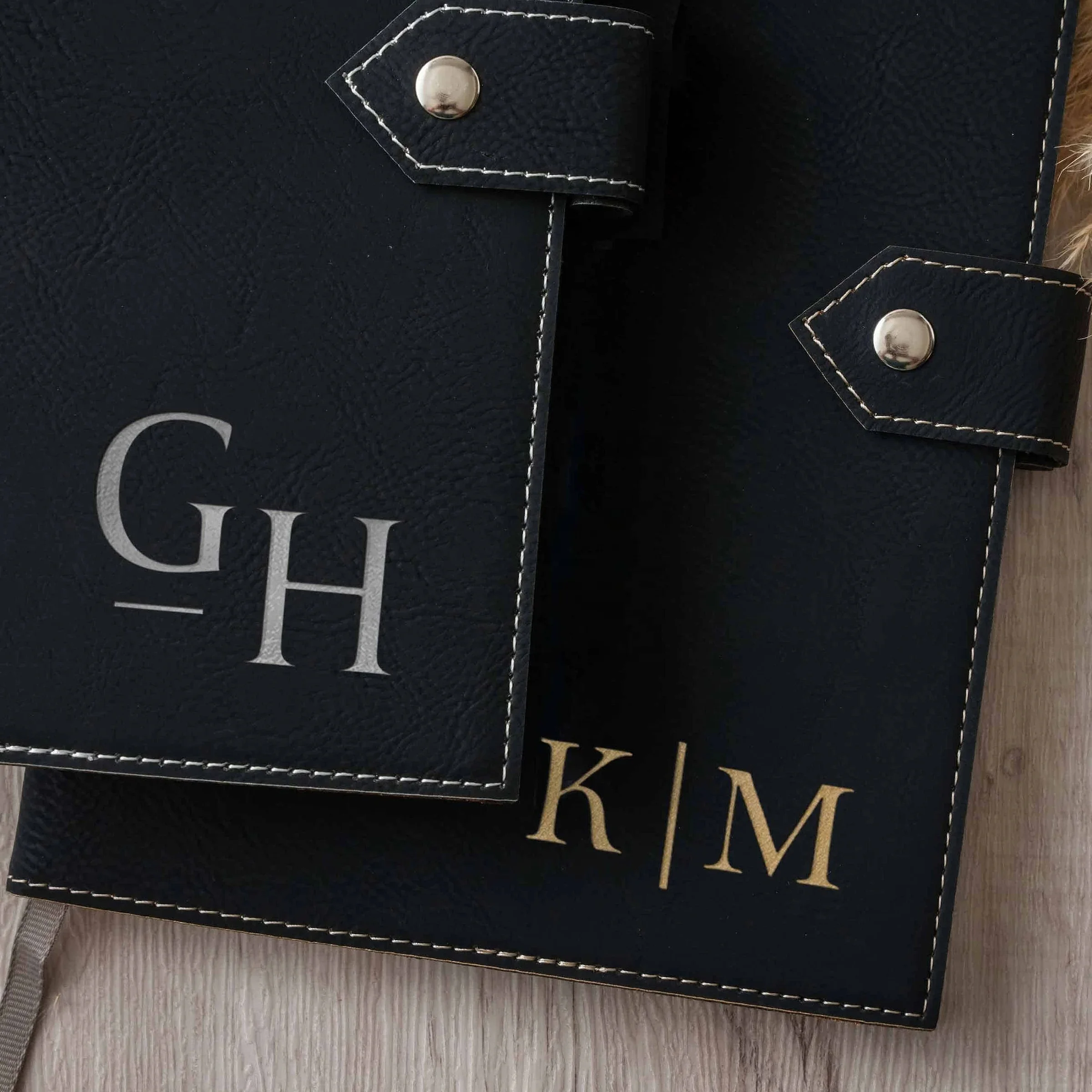 Custom Logo A5 Notebooks Handmade Laserable leatherette Journal Covers Luxury Notebook Cover