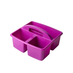 pp plastic portable compartment storage basket early education kindergarten classroom tool paint brush plastic storage basket