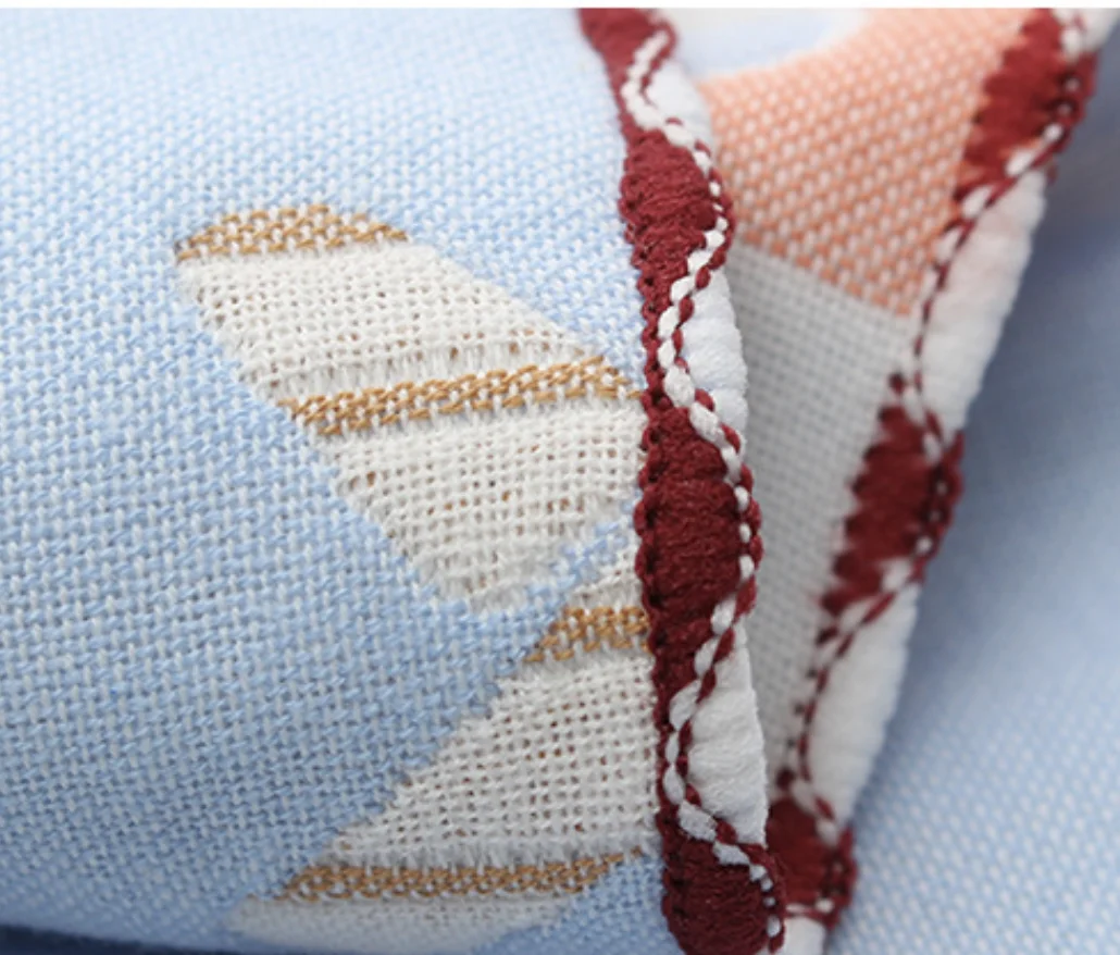 100% Cotton 6 Layers jacquard Washcloth 25*25cm square Baby Muslin Towels Hand Towels Soft Baby cute animal  Face Towel set