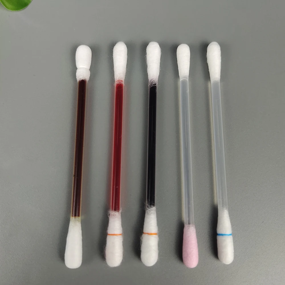 Disposable sterile liquid filled повидон-iodine disinfection cotton swab