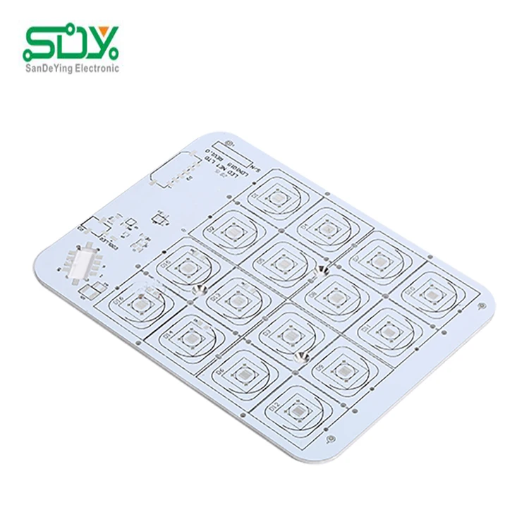 SDY rigid pcb led circuit board high thermal conductivity aluminium board 15w pcb led