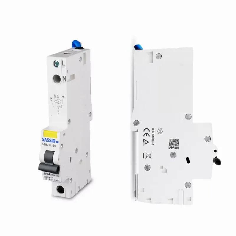 3SB71L-50 RCCB RCD 1+N 30mA  C Curve SASSIN Residual Current Circuit Breakers With Overcurrent Protection