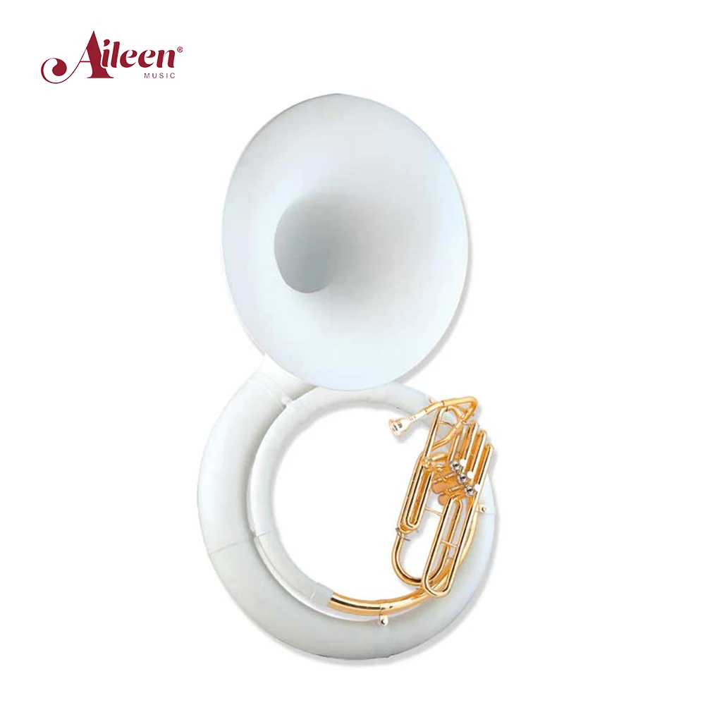 Cheap Sousaphone Brass Instrument with ABS Case(SS-S470W)