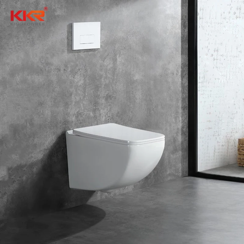 Toilette Bowl Wc Suspend Modern Hanging Mount Water Closet Rimless Floating Ceramic Wall Hung Toilet