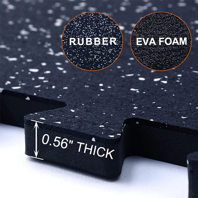 MIO EDPM Soft Eva Foam Rubber Puzzle Garage Home Workout Fitness Gymnastics Exercise Floor Mat