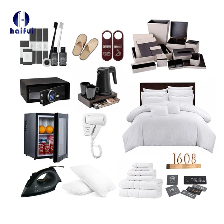 5 Star Hotel Design Commercial Hotel Equipment And Tools Consumable Modern Outlet Hotel Room Supplies Amenities