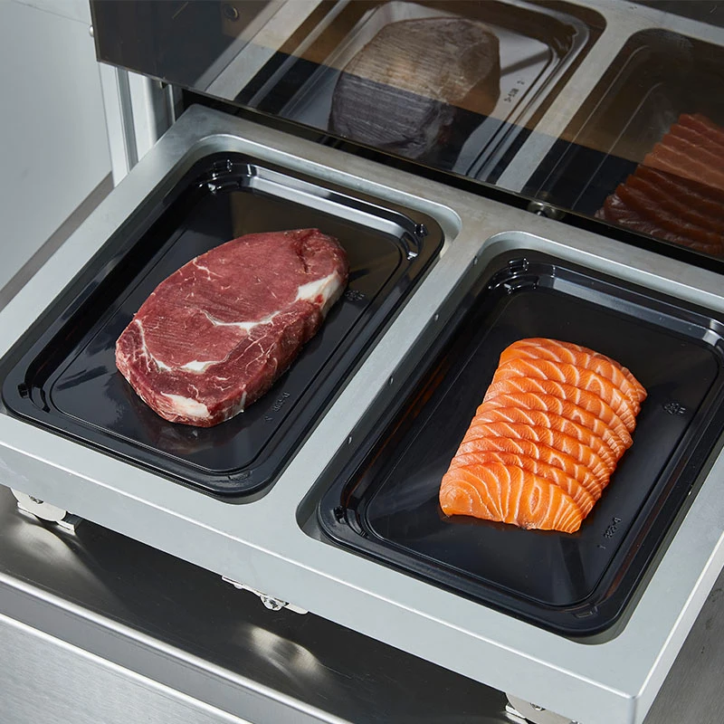 Automatical  thermoforming vacuum machine Food Tray Sealer Machine Tray Sealing