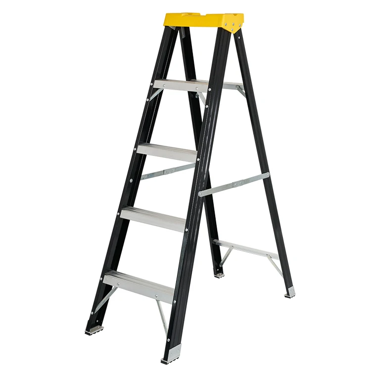 
Low Prices Silver Color Collapsible Aluminium Material Single Side Climb Ladder 