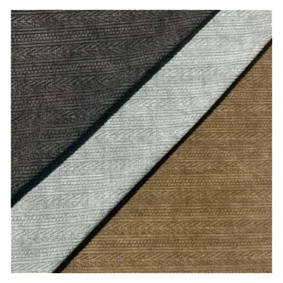 236-2#New polyester knitted chenille jacquard fabric clothing fabric