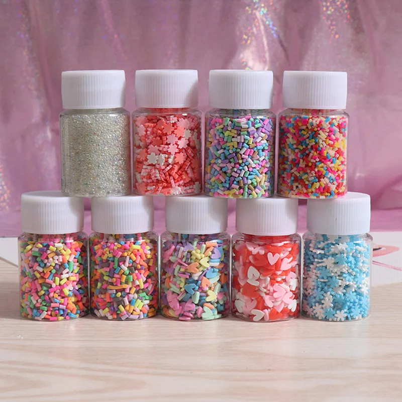 hot sale Mixed Colorful Clay Candy Sweet Sugar Sprinkles,for Nail Art Phone Case DIY Crafts