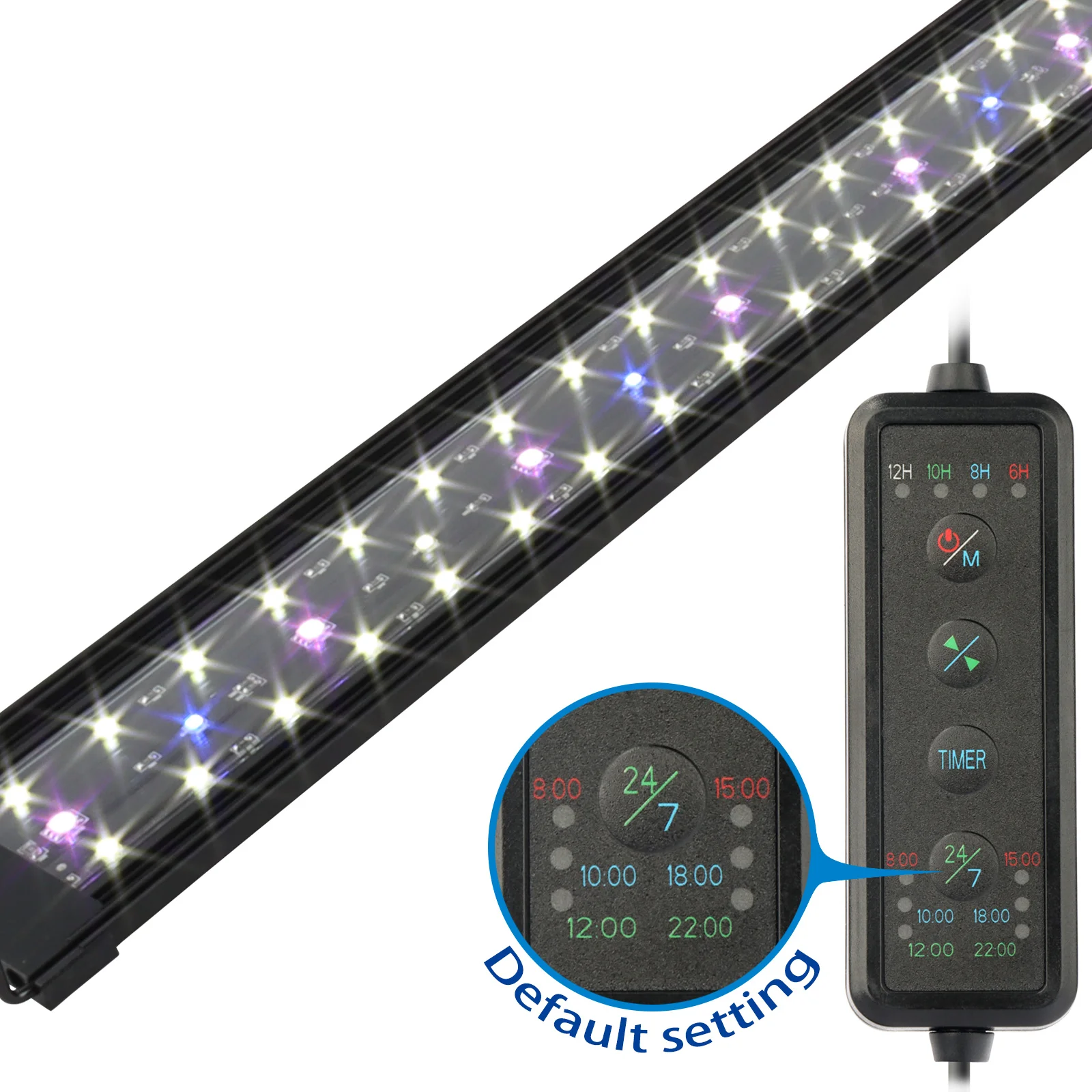 Heto FSSSL-48E White RGB Aquarium Tank  Led fish tank led Aquarium Lamp aquarium lights for live plant tank