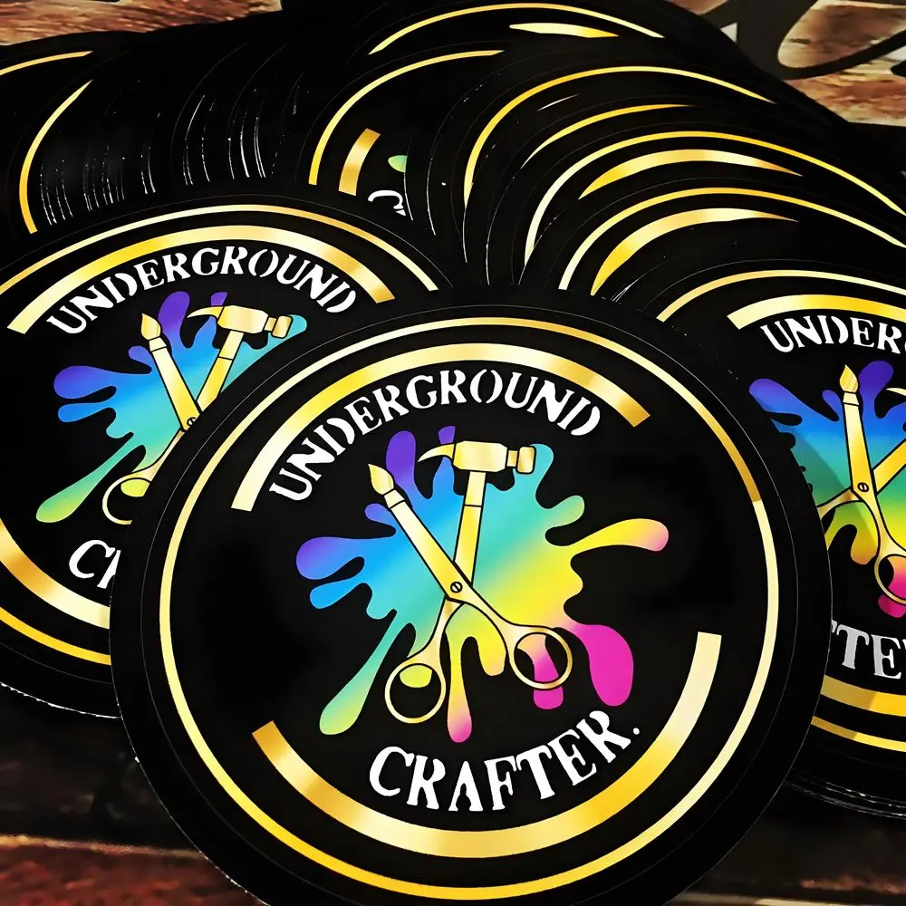 UV Resistant Split Back Easy Peel Brand Logo Self-Adhesive Waterproof Die Cut Stickers Label Custom PVC Vinyl Sticker