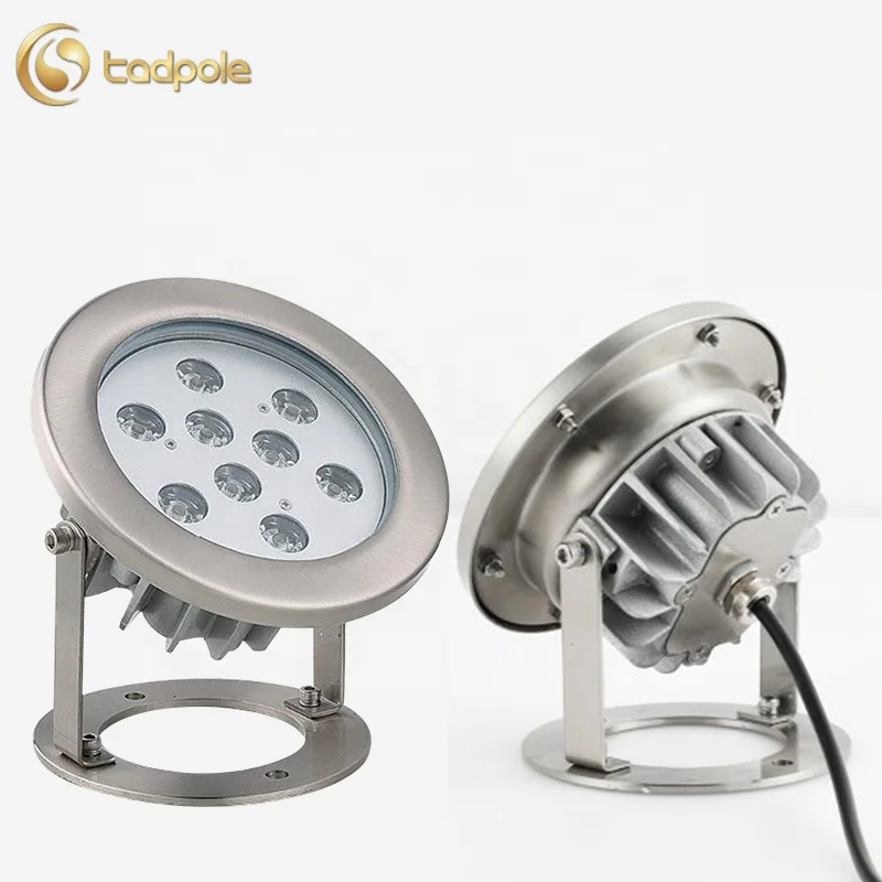 18w Led Underwater Pool Spot light waterproof IP68 Fountain Pond Submersible pool lights Garden hotel club Party  LED lights