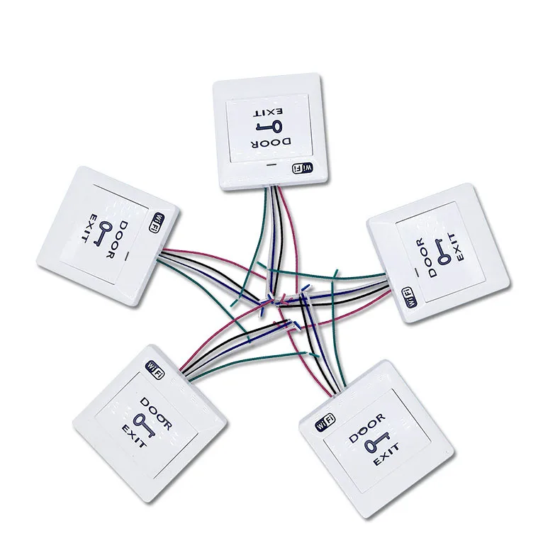 tuya wifi access control system DC 12V switch door exit button work with alexa and google home