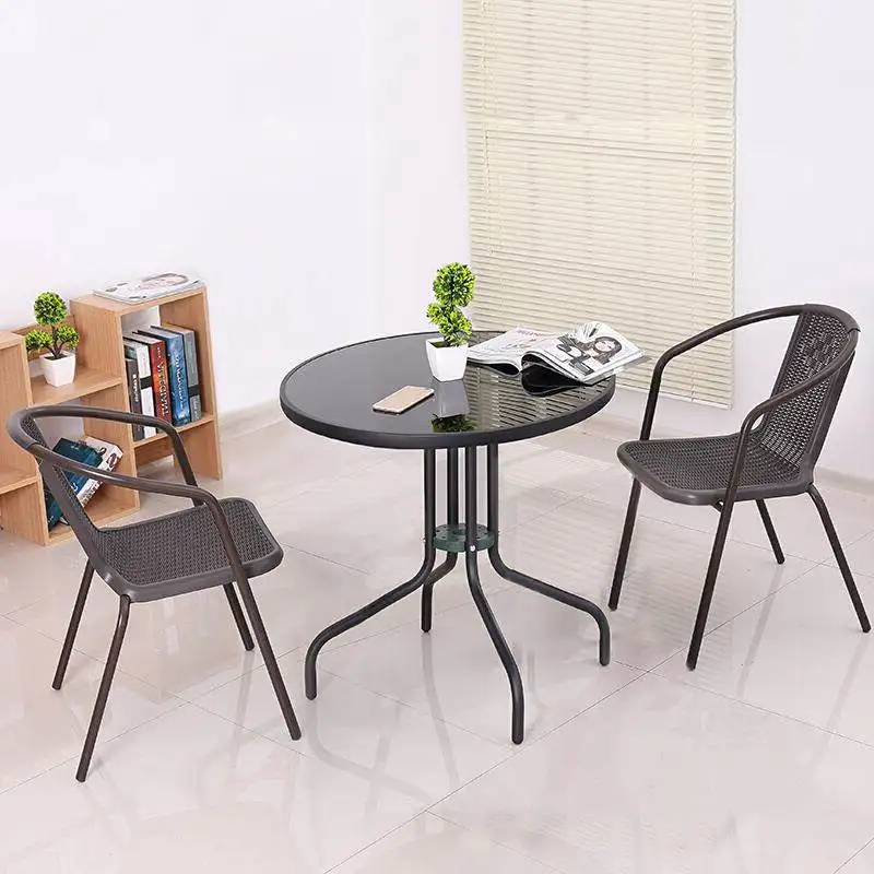 
Modern design outdoor nordic table and chair plastic garden outdoor 
