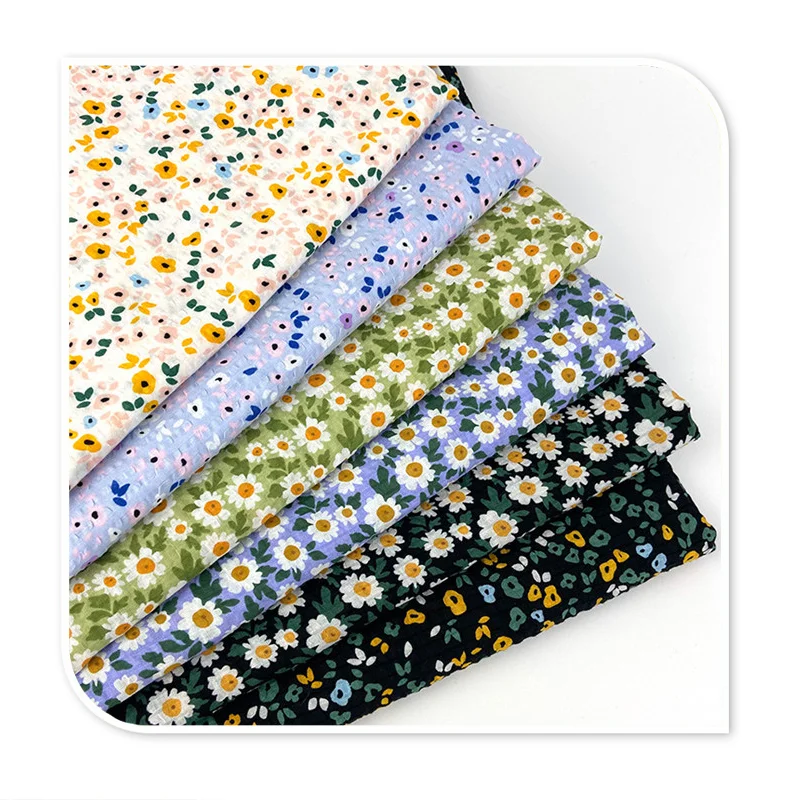 viscose rayon fabric 100% rayon viscose Woven printed Fabric floral spun rayon challis flower fabric for dress