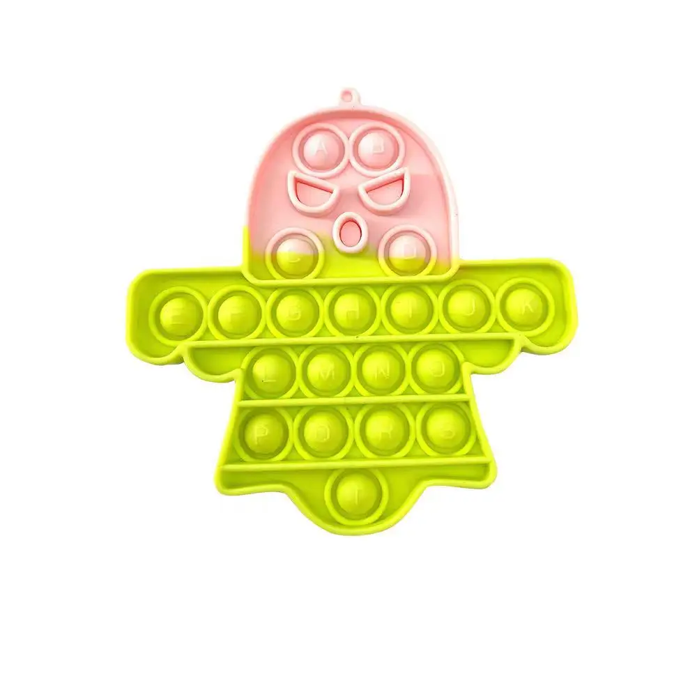 Novelty Funny DIY Children Push Bubble Kids Hamburg Fidget Toys Set