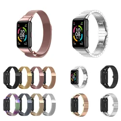 Wholesale Price Luxury Watch belt Hot Popular Magnetic Stainless Steel Metal Smart Watch Strap huawei honor 6 Watch Band