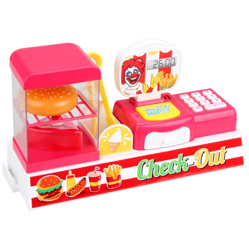 FIVE STAR Children Toys Supermarket Cash Register Machine Kids Pretend Play Preschool Educational Toys for Kids Learning Bank