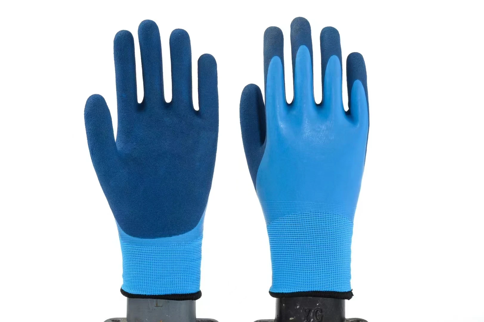Durable Latex Coated Anti Slip String Knitted Safety Gloves