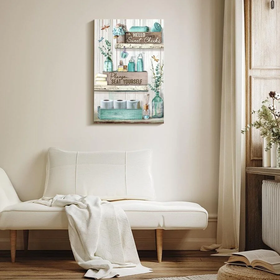 Wall Decor Bathroom Canvas Painting Wall Art Posters Canvas Print Posters Artwork Decoration Picture Living Room Home Decor