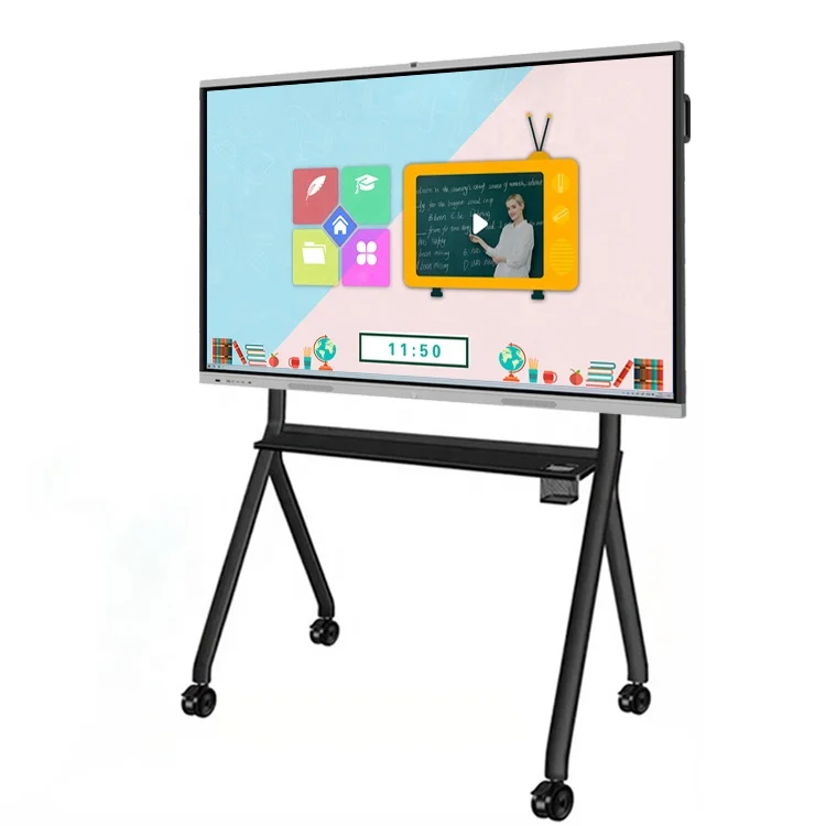 100 Inch Black China Custom Electric 82 Inch Kids  Lcd Removable Interactive Touch Screen White Board Whiteboard With Stand